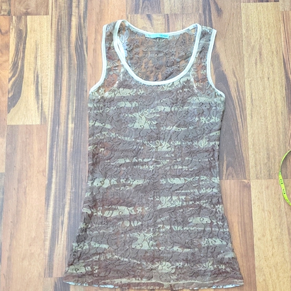 Maurices Lace Camo Tank Size S